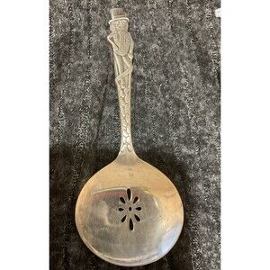 Mr. Peanut Collector's Carlton Silver Plate Nut Serving Spoon